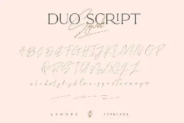 Lamore Sans & Script Typeface - Bold Version font