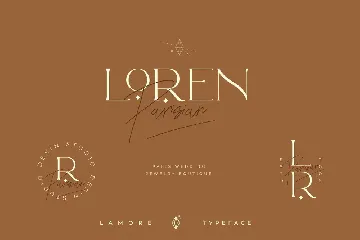 Lamore Sans & Script Typeface - Bold Version font