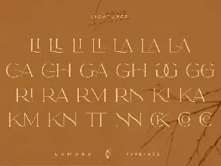 Lamore Sans & Script Typeface - Bold Version font