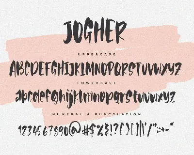 Jogher - The Blogger Brush Font