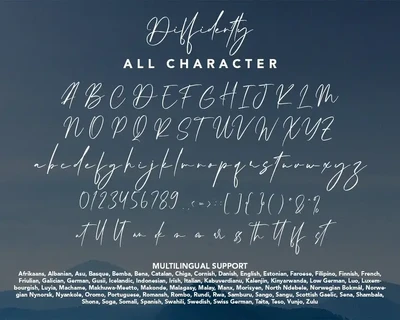 Diffidently - Beauty Calligraphy Font
