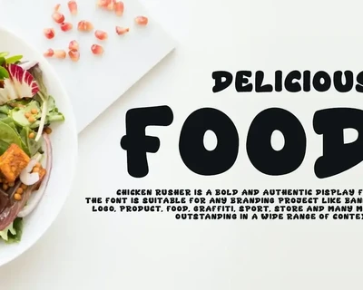 Chicken Rusher - Food Font