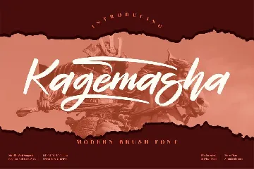 Kagemasha Brush font