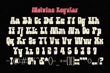 Molvine font