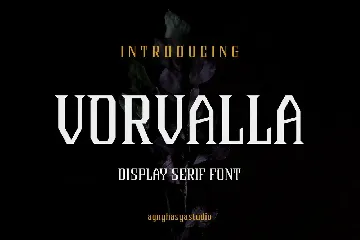 Vorvalla - Gothic Decorative Serif font