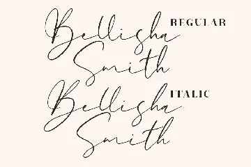 Bellisha Smith Signature Script font