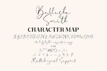 Bellisha Smith Signature Script font