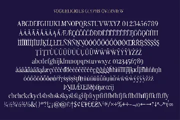 Voguelicious font