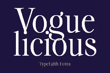 Voguelicious font