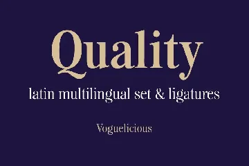 Voguelicious font