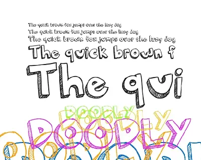 Doodly TrueType font