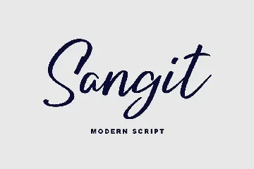 Sangit Modern Script Font