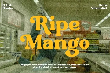 Ripe Mango - Retro Display font