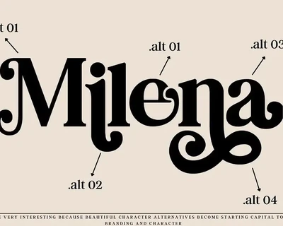 MILENA - Modern Serif Font