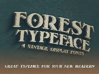 Forest - Display Font