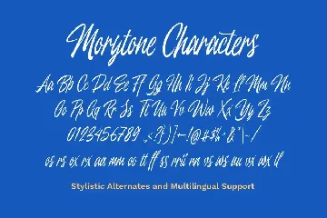 Morytone font