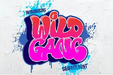 Wild Gang - Thick Graffiti Font