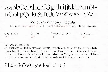 Melody Symphony Font Duo