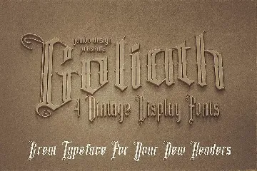 Goliath - Display Font