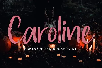 Caroline Handwritten Brush Font