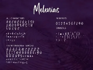 Melenias - Casual Brush Font