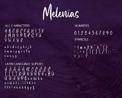 Melenias - Casual Brush Font