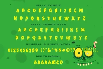 Hello Zombie Horror Font