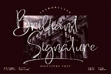 Brilliant Signature Signature font