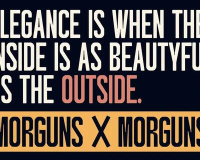 Morguns - Condensed Sans Serif font