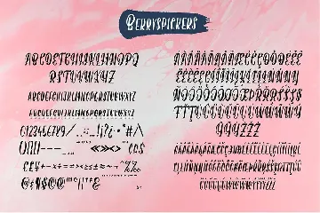 Berryspickers font