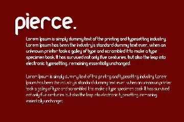 Pierce - New Sans Serif font