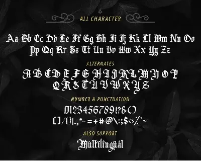 Bugheds - Blackletter Font