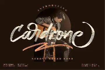 Cardrone Brush font