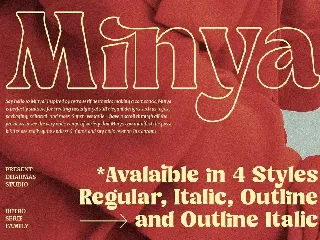 Minya - Modern Retro Serif font