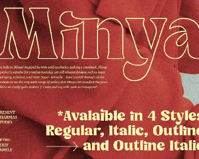 Minya - Modern Retro Serif font