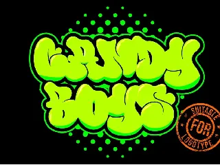 Thick or Melted - Unique Graffiti Font