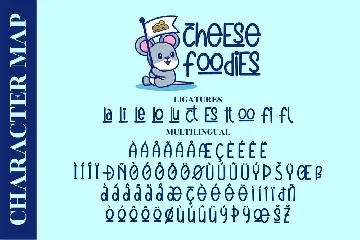 Cheese Foodies Quirky font