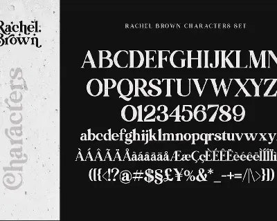 Rachel Brown font