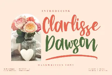 Clarlisse Dawson Handwritten font