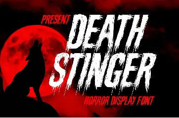 Death Stinger - Halloween Horror Font