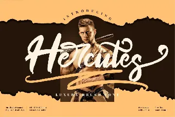 Hercutes Brush Font