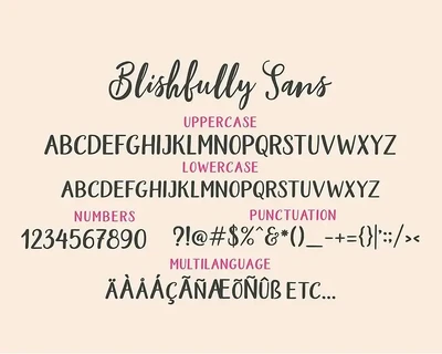 Blishfully Font Duo