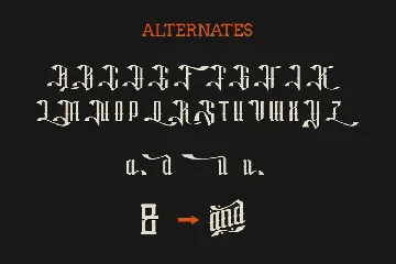 Zenada Blackletter Display Font