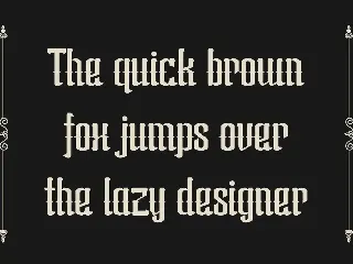 Zenada Blackletter Display Font