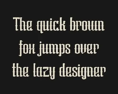 Zenada Blackletter Display Font