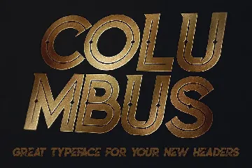 Columbus Typeface font