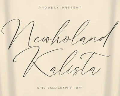 Newholand Kalista Chic Calligraphy font