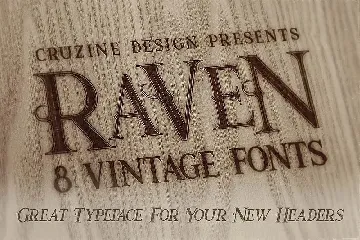 Raven Typeface font