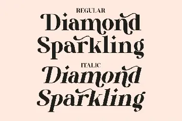 Diamond Sparkling Serif Font