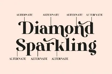 Diamond Sparkling Serif Font